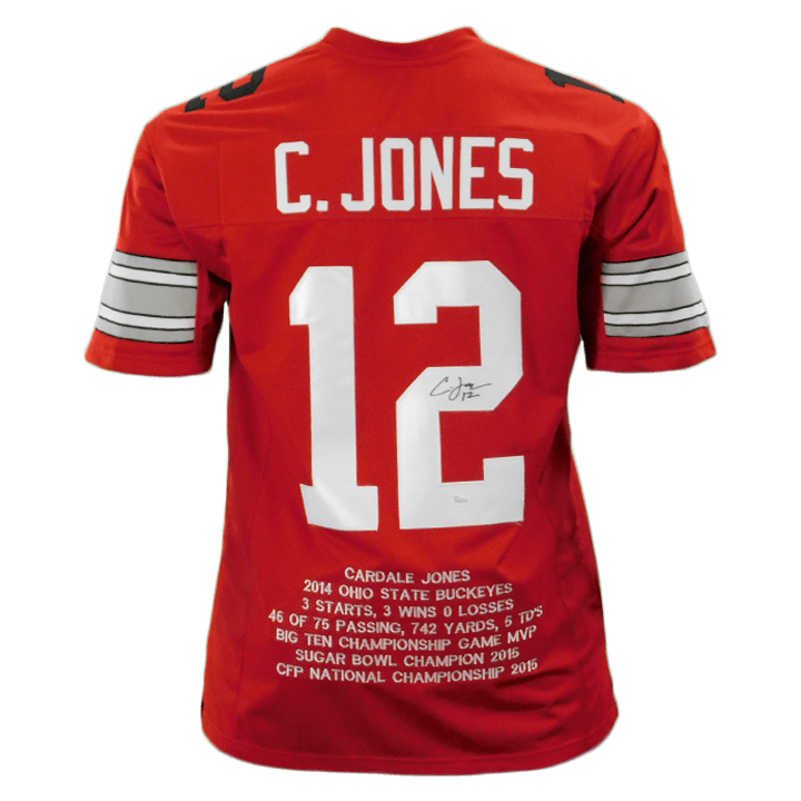 Cardale Jones Ohio State Buckeyes Autographed Signed Jersey - JSA Authentic