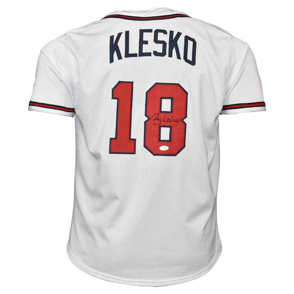 Ryan Klesko Signed Atlanta Red Baseball Jersey (JSA) — RSA