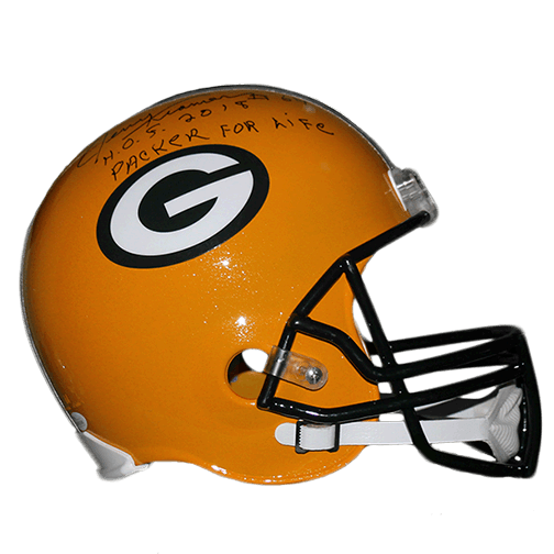 Jerry Kramer Green Bay Packers Autographed Full Size Replica Football  Helmet Yellow (JSA) Rare 'Packer For Life' and 'HOF' Inscription Included