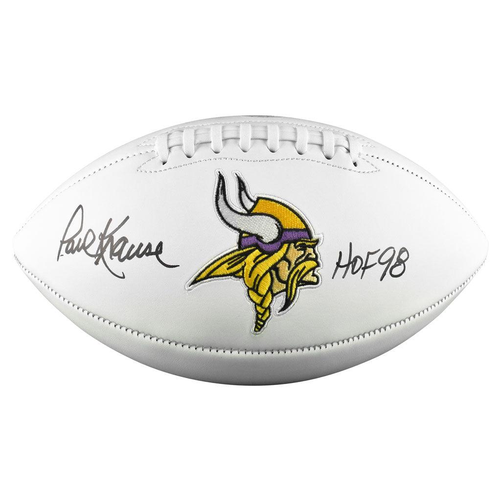 Paul Krause Signed Minnesota Vikings Lunar Eclipse White Matte Riddell Full  Size Speed Helmet w/HOF'