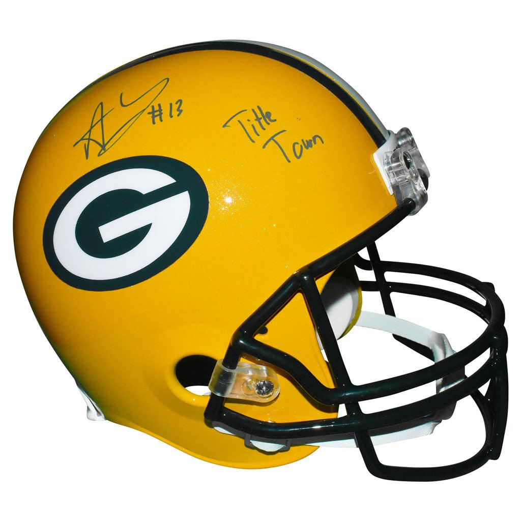 Allen Lazard JETS Full-Size Replica Helmet (Event Signed)