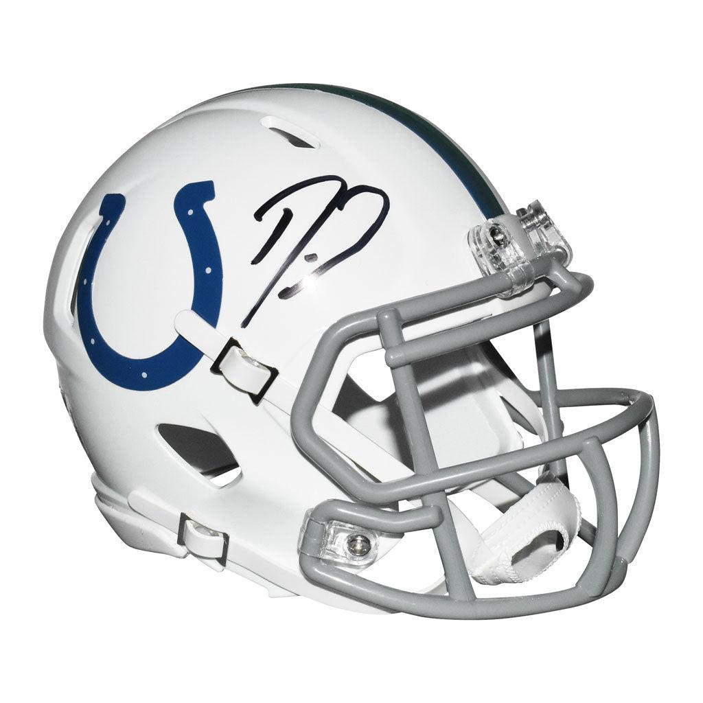 Darius Leonard Signed Indianapolis Colts Eclipse Black Matte Riddell Speed  Full Size Replica Helmet