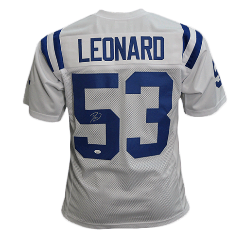 Darius Leonard Autographed White Football Jersey