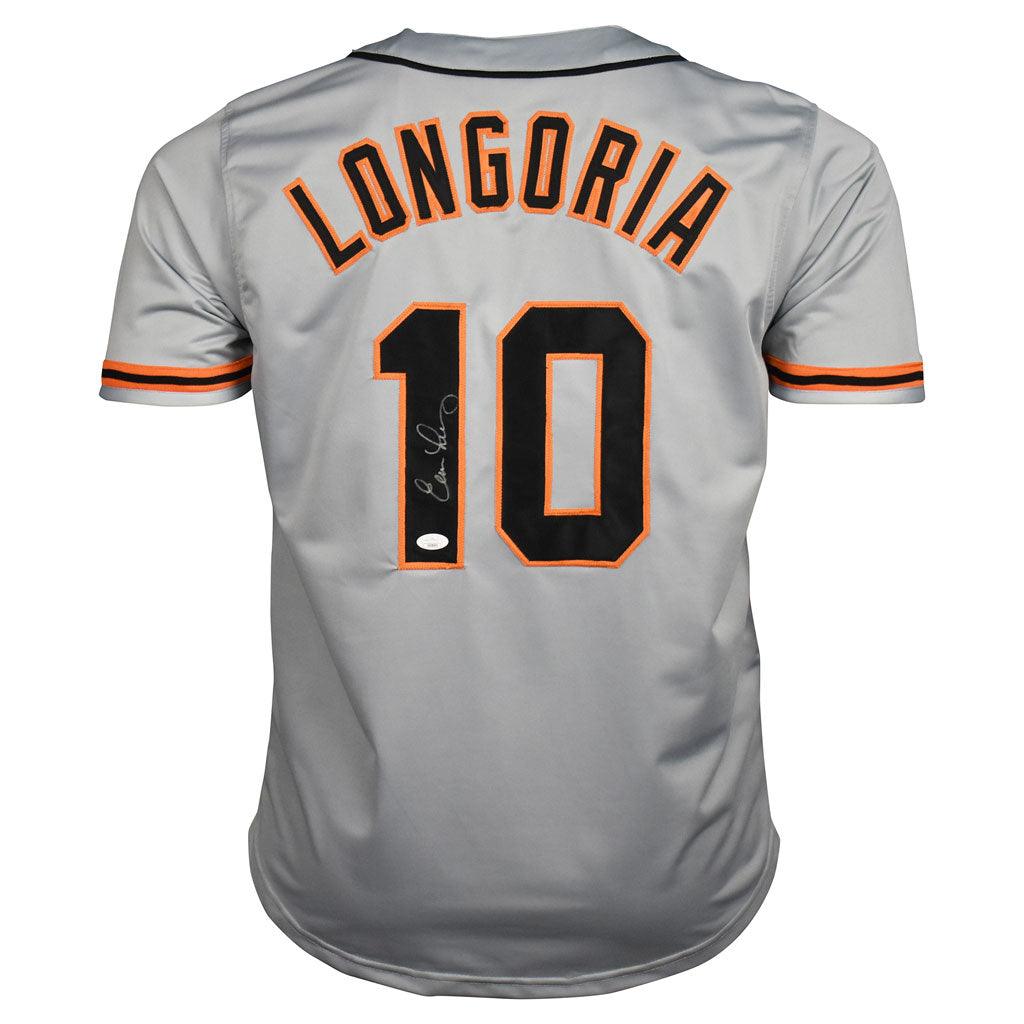 Evan Longoria Signed San Fransisco Grey Decal Baseball Jersey (JSA)
