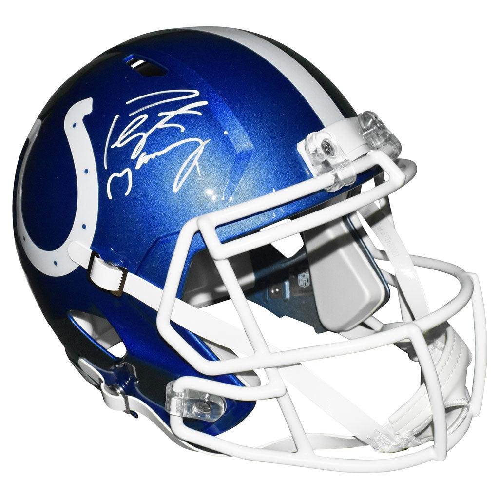 Peyton Manning Signed Indianapolis Colts Riddell Full Size Speed Replica  Helmet