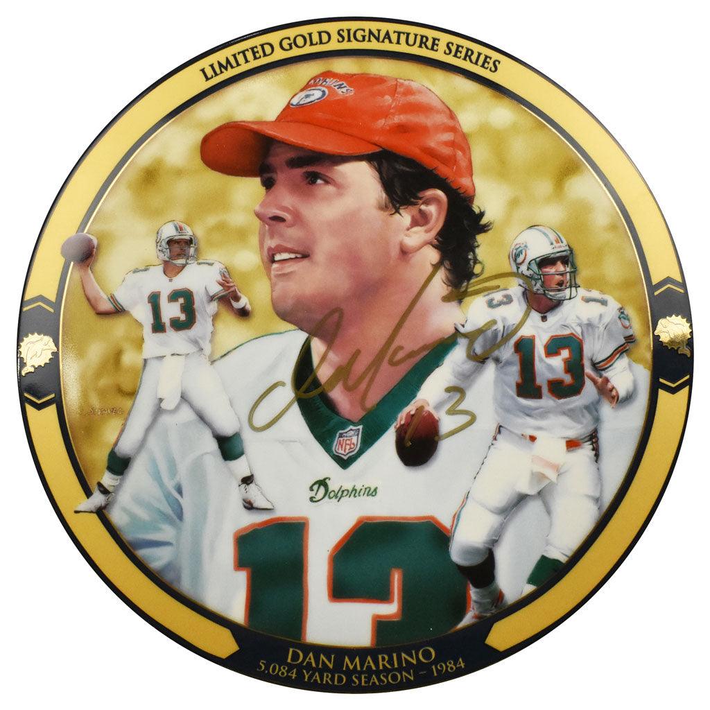 Dan Marino Signed 5084yd Season Bradford Exchange Plate - Limited