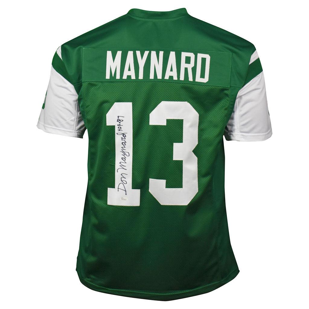 Don Maynard Autographed Signed Framed New York Jets Jersey JSA 