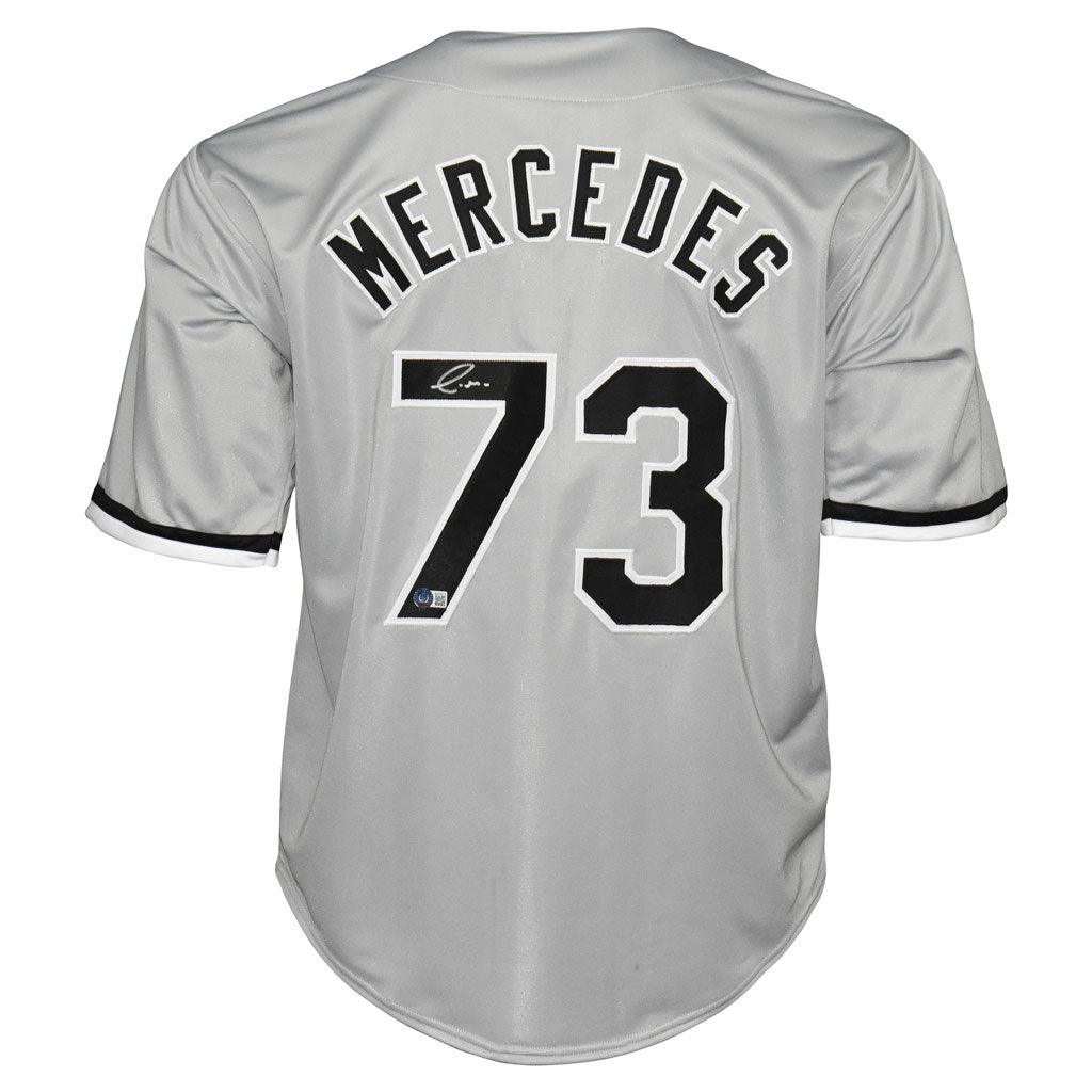 Yermin Mercedes Signed Chicago Grey Baseball Jersey (Beckett)