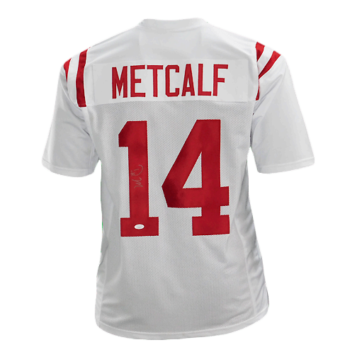 DK Metcalf Signed College Edition White Football Jersey (JSA) — RSA