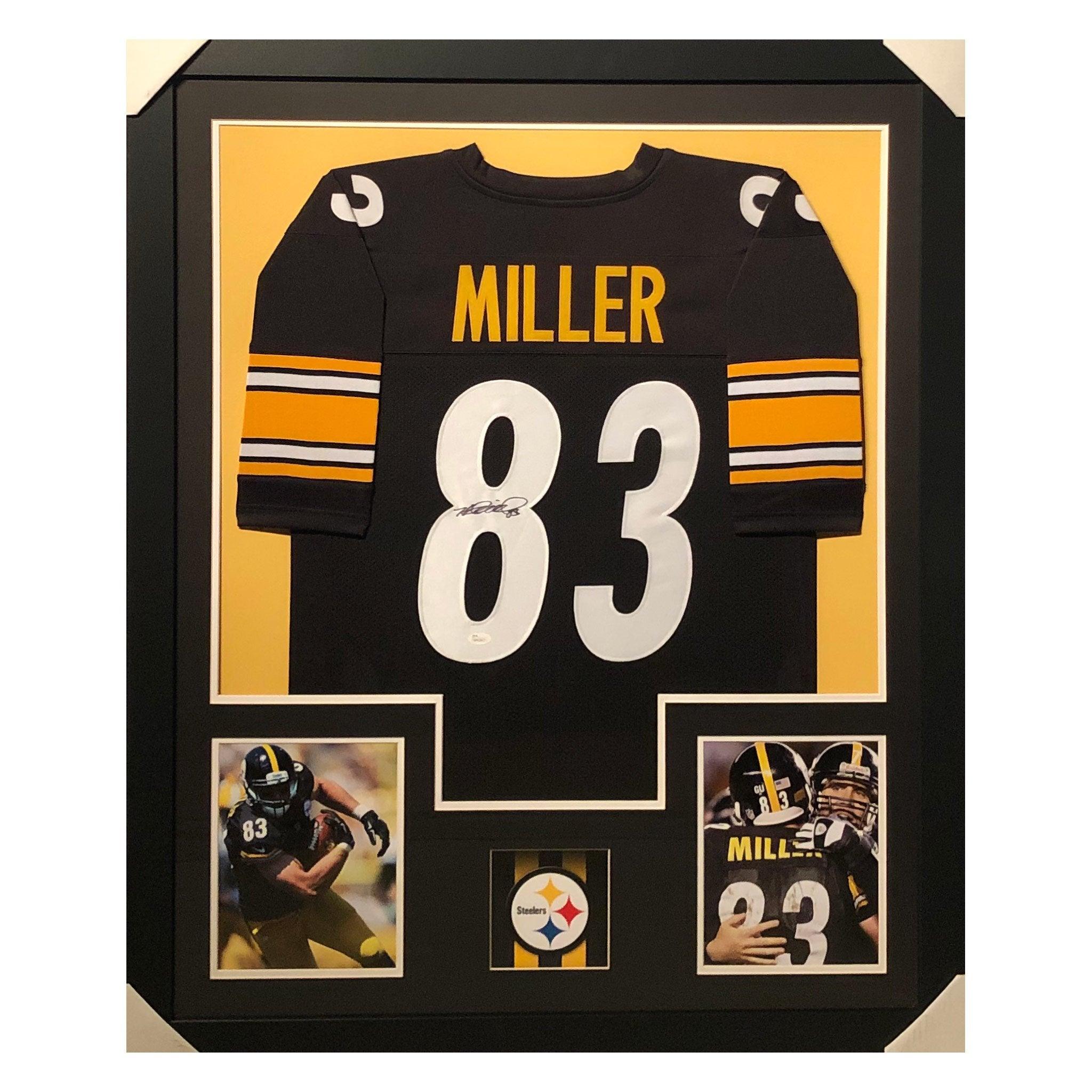 Framed Heath Miller Autographed Signed Pittsburgh Steelers Jersey