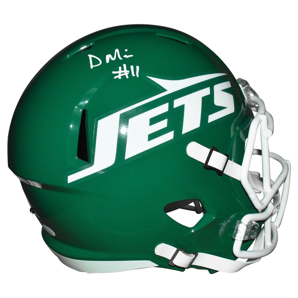 Denzel Mims Autographed New York Jets Flat White Replica Helmet