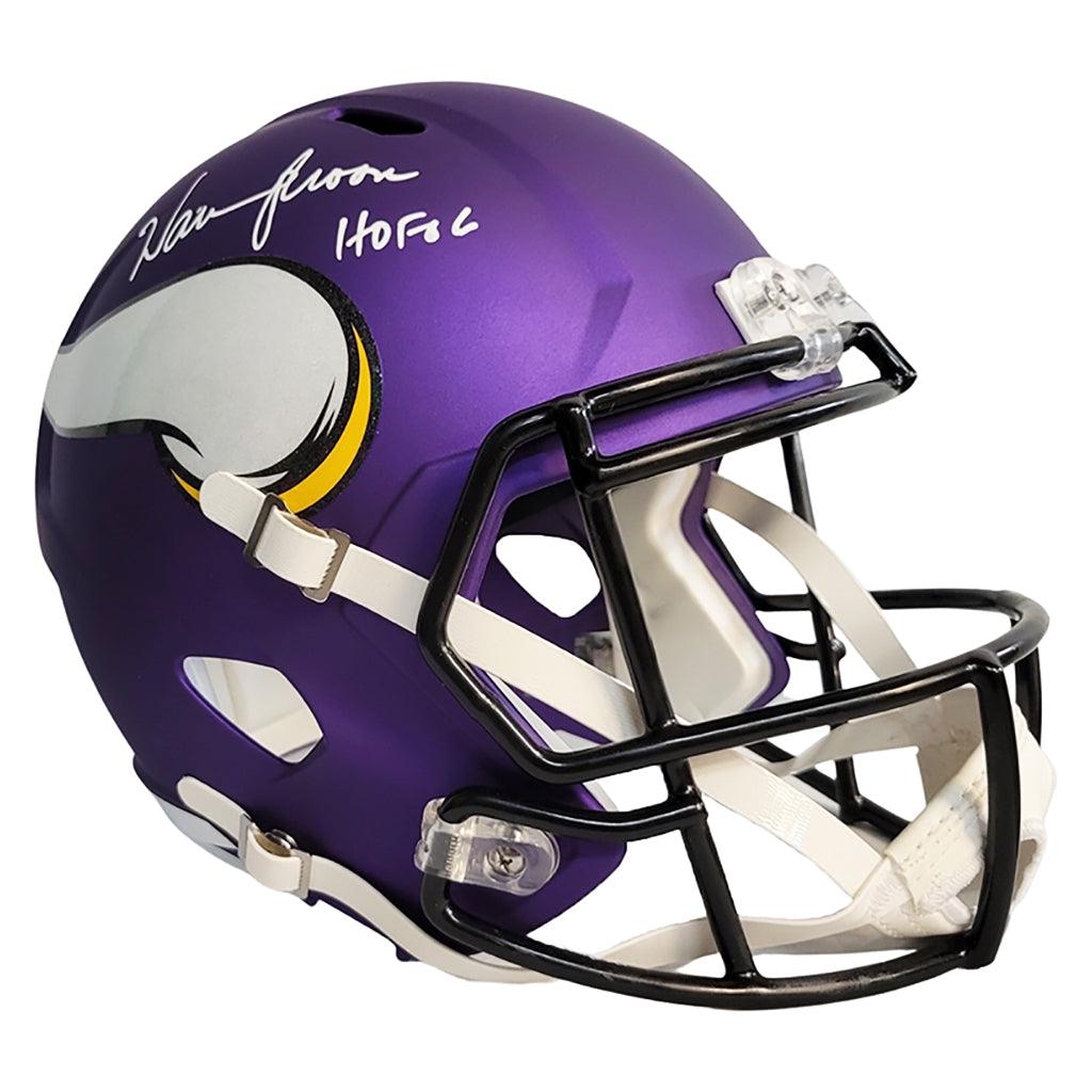 Warren Moon Signed HOF 06 Inscription Minnesota Vikings Eclipse Speed  Full-Size Replica Football Helmet (JSA)