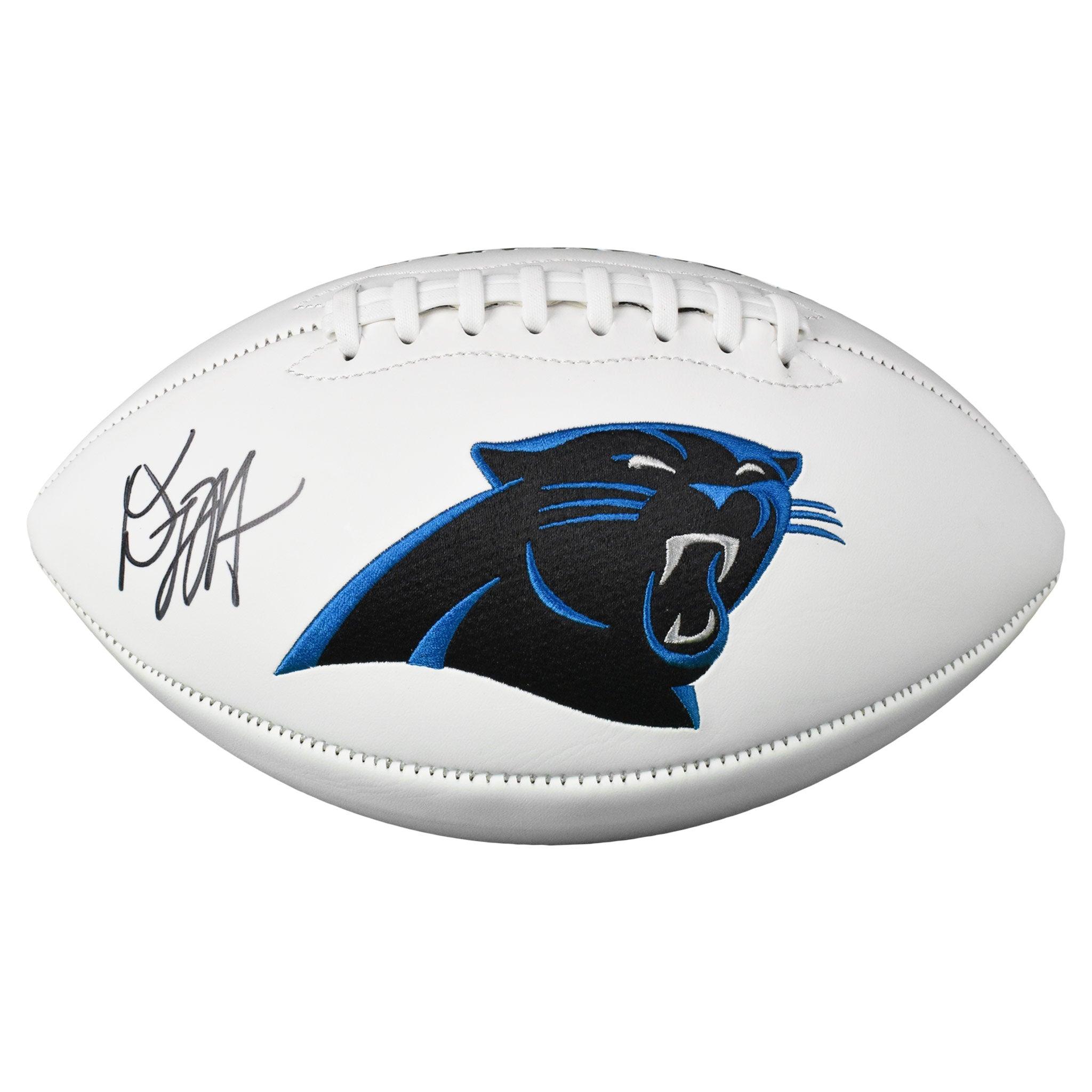 D.J. Moore Autographed Signed Carolina Panthers Flat White Mini Helmet -  JSA W Auth Blue