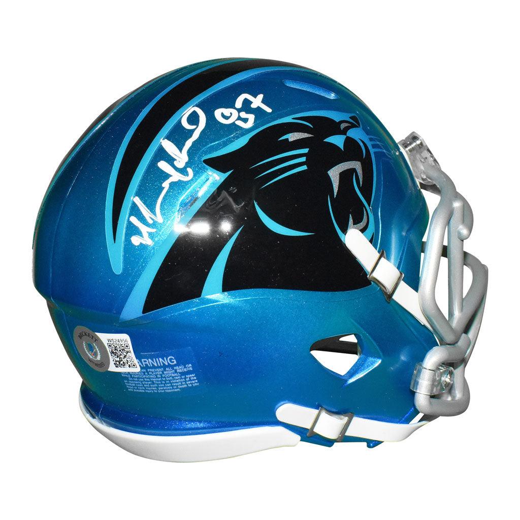 Muhsin Muhammad Autographed Carolina Panthers Flash Speed Mini