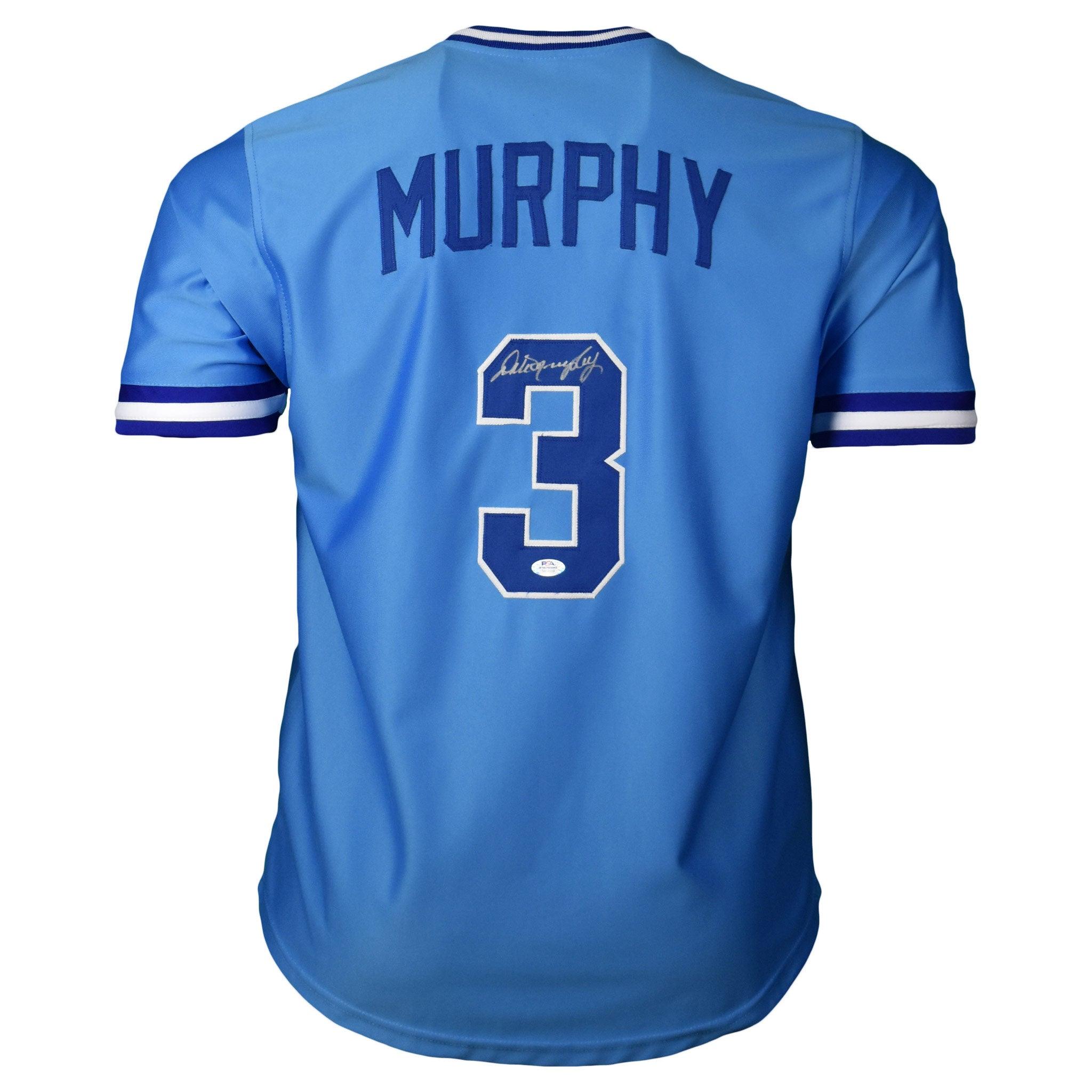 Dale Murphy Signed Atlanta Braves Custom Framed Blue Jersey With 82, –  Super Sports Center