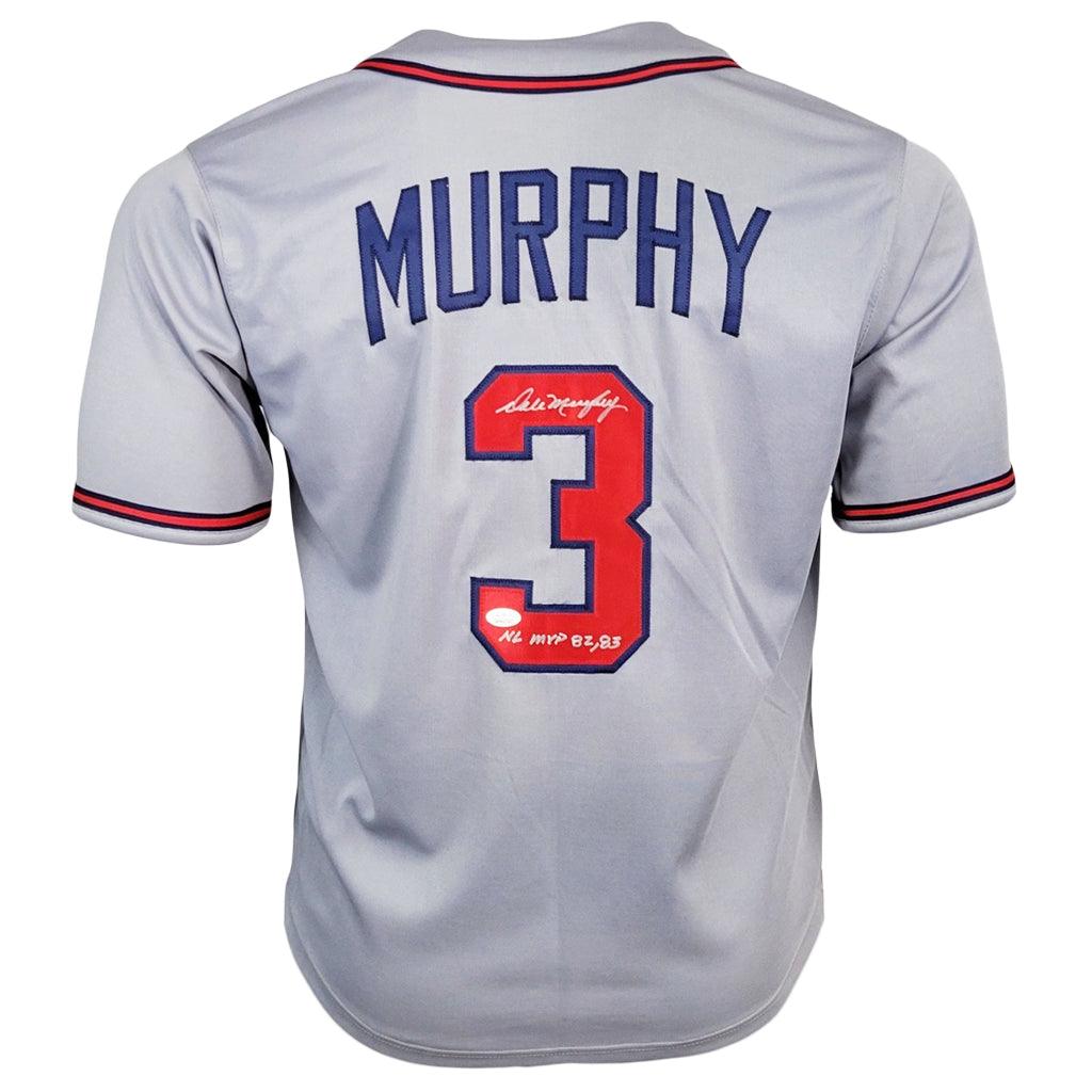 Dale Murphy NL MVP 82, 83 Signed Atlanta Braves Custom Jersey