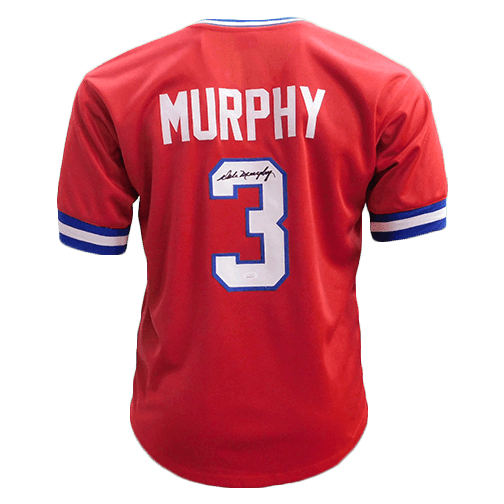 Dale Murphy Autographed/Signed Atlanta Braves Authentic Throwback