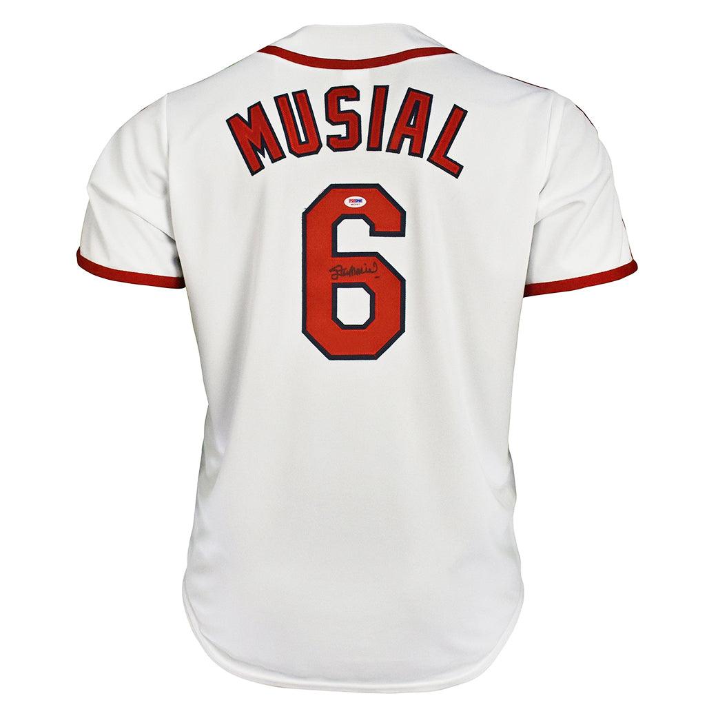 MAJESTIC 40 MEDIUM ST LOUIS CARDINALS STAN MUSIAL, SIGNED AUTHENTIC HOLO  JERSEY