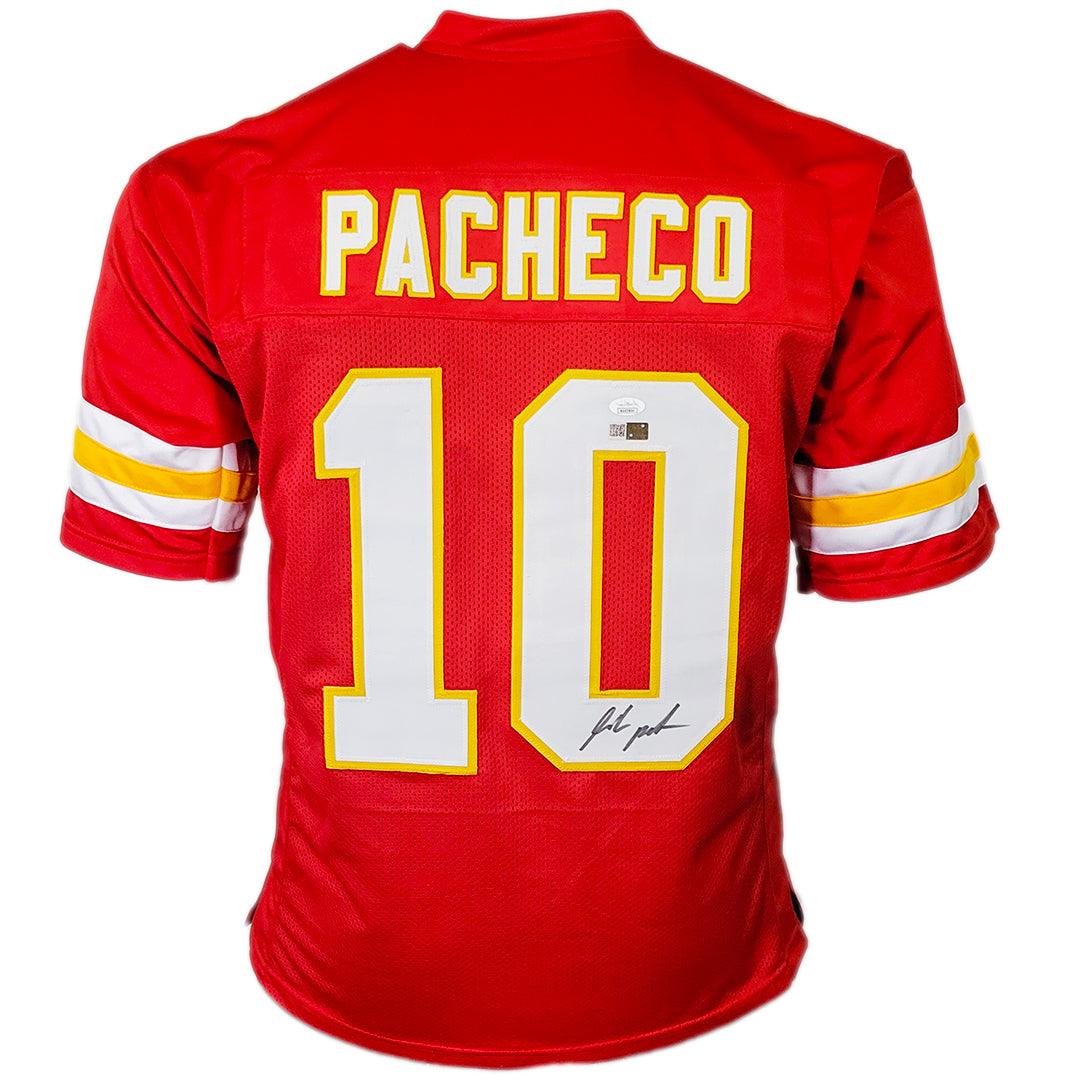 Isiah Pacheco Signed Kansas City Black Football Jersey (JSA)