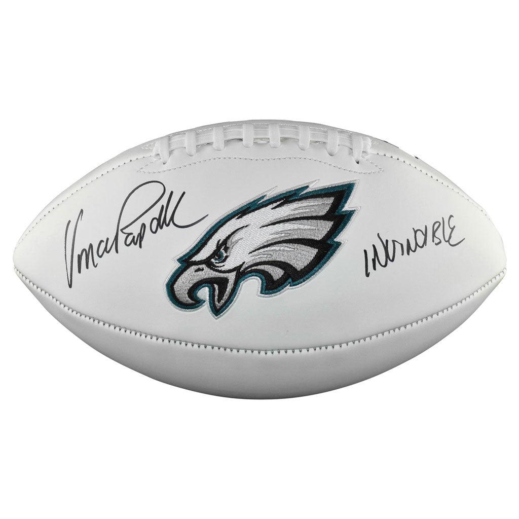 Vince Papale Signed Invincible Inscription Philadelphia Eagles Flash S — RSA