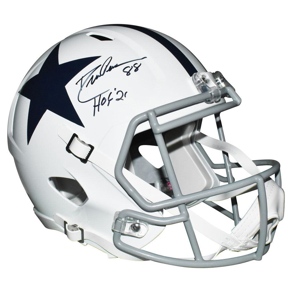 Drew Pearson Dallas Cowboys Autographed Riddell Speed Mini Helmet with HOF  21 Inscription