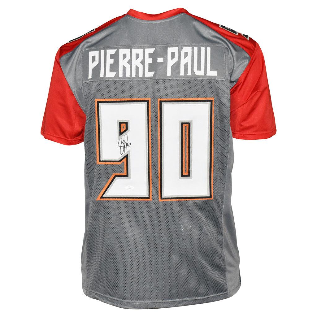 Jason Pierre-Paul Signed Tampa Bay Pro White Football Jersey (JSA) — RSA