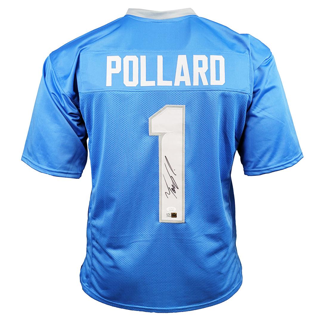 Tony Pollard Signed Memphis College Blue Football Jersey (JSA) — RSA