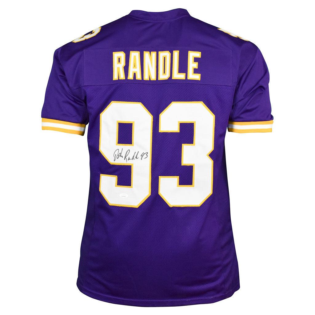 John Randle Signed Minnesota Pro Yellow Football Jersey (JSA) — RSA