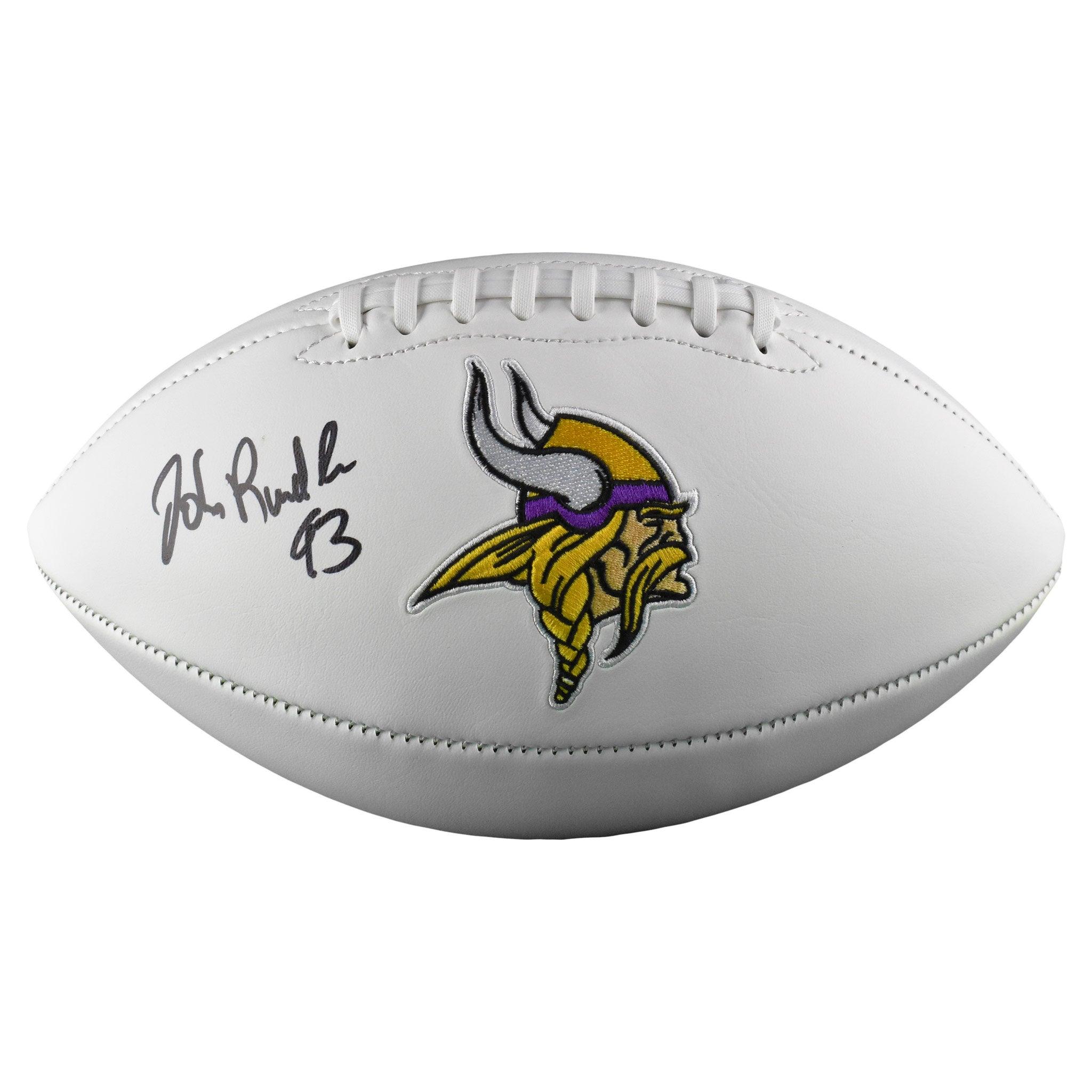 John Randle Signed Minnesota Vikings Official NFL Team Logo Football ( — RSA