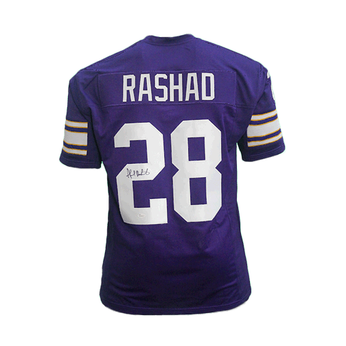 Ahmad Rashad Pro Style Autographed Football Jersey Purple (JSA) — RSA