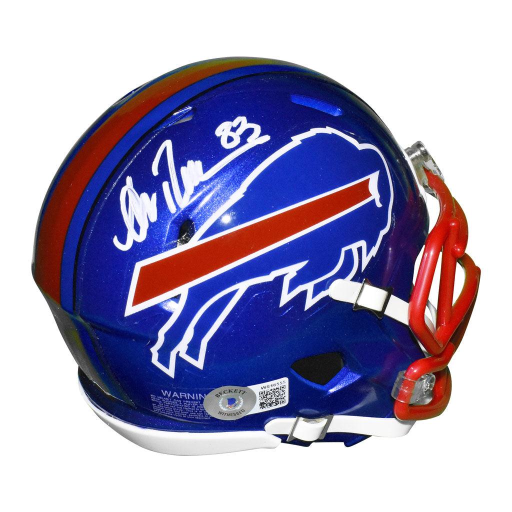 Andre Reed Signed Buffalo Bills Speed Mini Replica White Football Helm — RSA