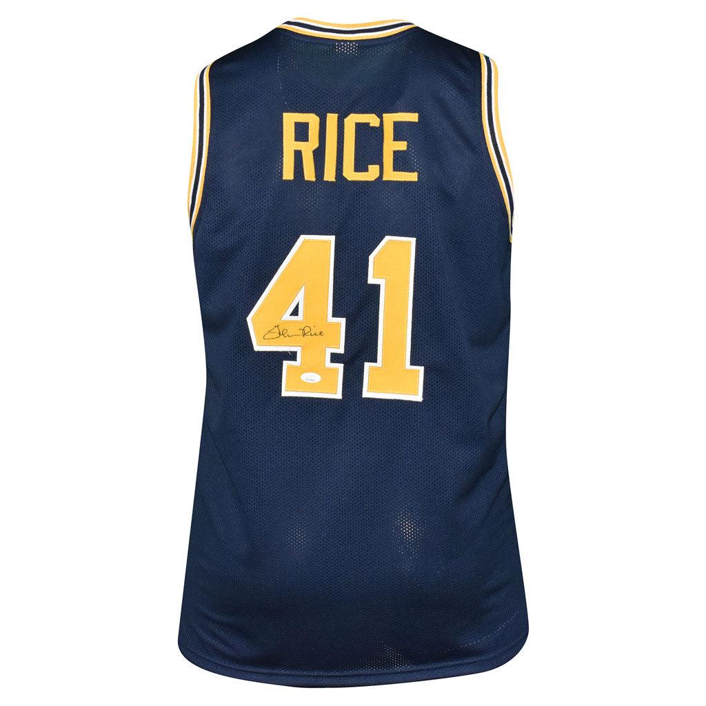 Glen Rice Autographed Signed Michigan sold College Yellow Basketball Jersey (JSA)