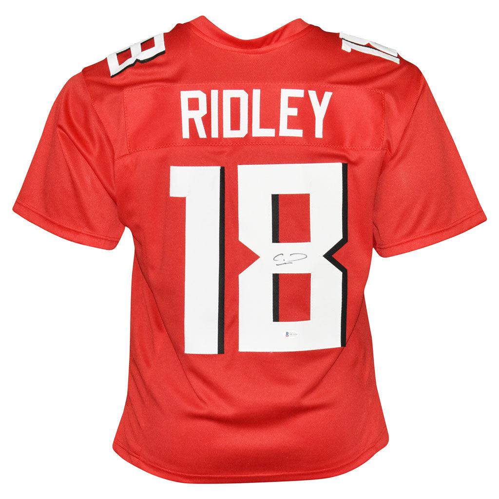 Calvin Ridley Autographed Atlanta Custom Black Football Jersey - JSA COA