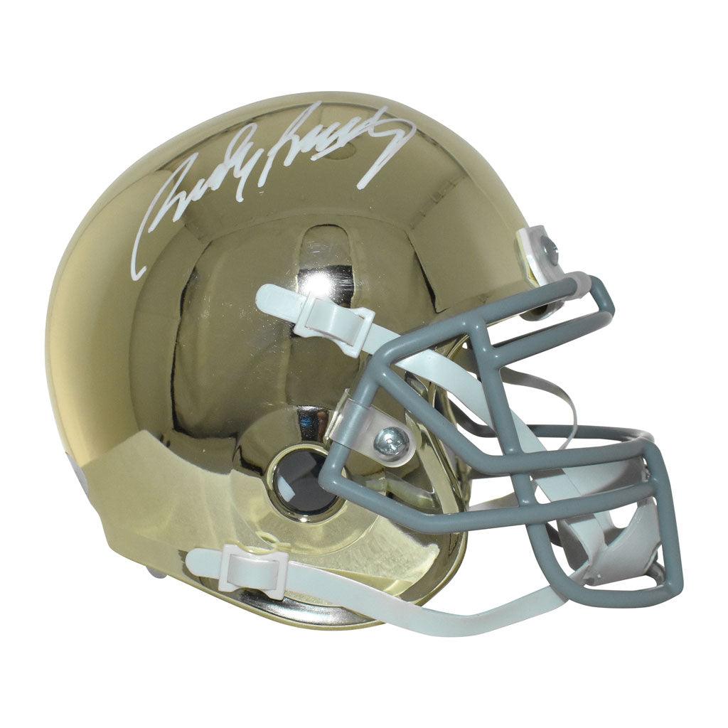 Rudy Ruettiger Autographed Notre Dame Fighting Irish Mini Helmet