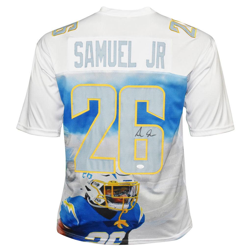 ASANTE SAMUEL JR. SIGNED CUSTOM BLUE PRO STYLE AUTOGRAPHED JERSEY