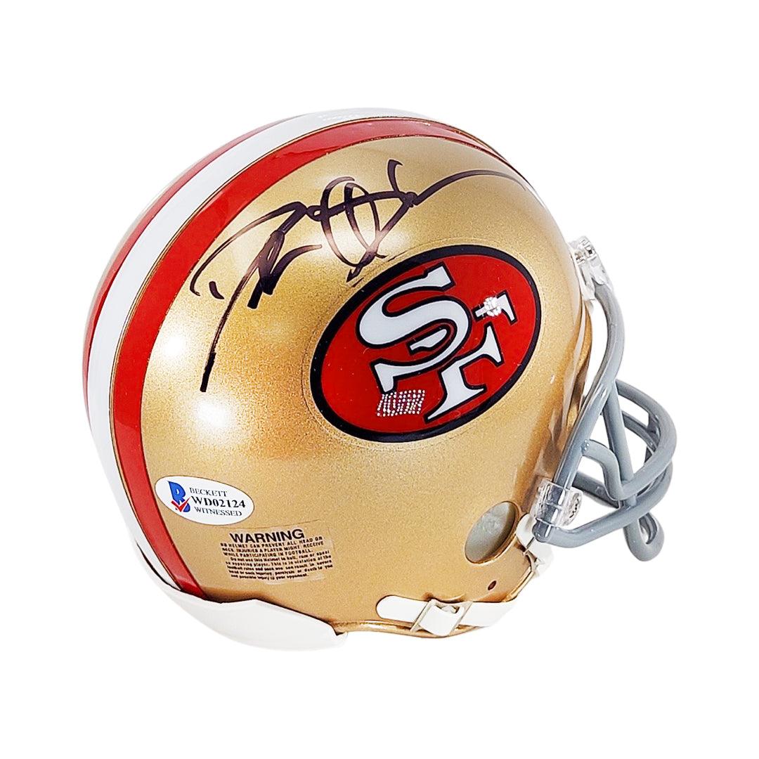 Deion Sanders San Francisco 49ers Mini Helmet Card Display Collectible HOF  Auto Shadowbox Autograph