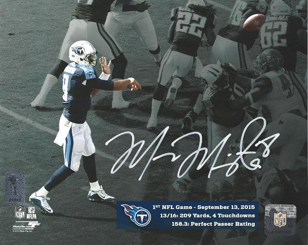 Marcus Mariota Autographed 8x10 Photo Tennessee Titans First Game