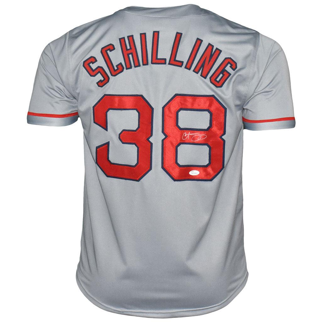 Curt Schilling Autographed White Boston Red Sox Majestic Jersey