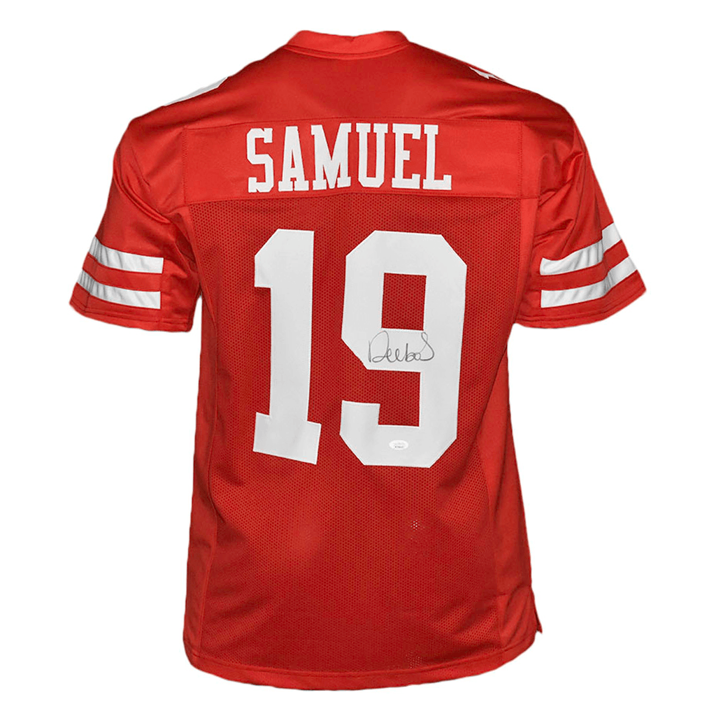 DEEBO SAMUEL SAN FRANCISCO 49ERS SIGNED CUSTOM RED JERSEY JSA COA