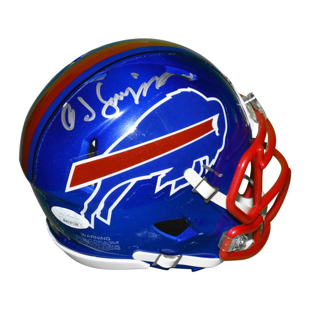 Lot - Autographed #32 O.J Simpson Buffalo Bills Helmet