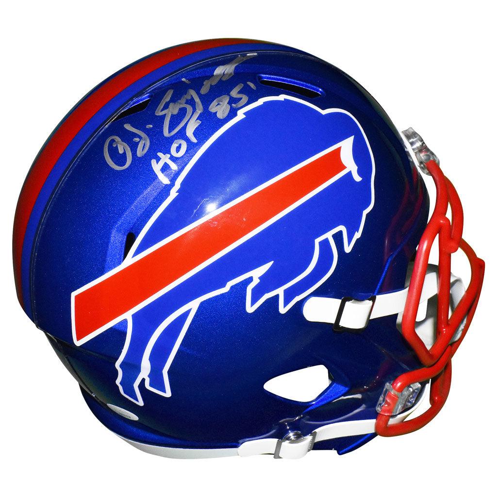 OJ SImpson Signed Buffalo Bills FS Salute To Service Replica Speed