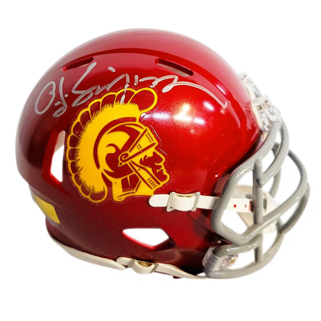 OJ Simpson USC Trojans Signed Autograph Mini Helmet Steiner Sports