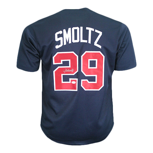 John Smoltz Braves Signed Framed Jersey