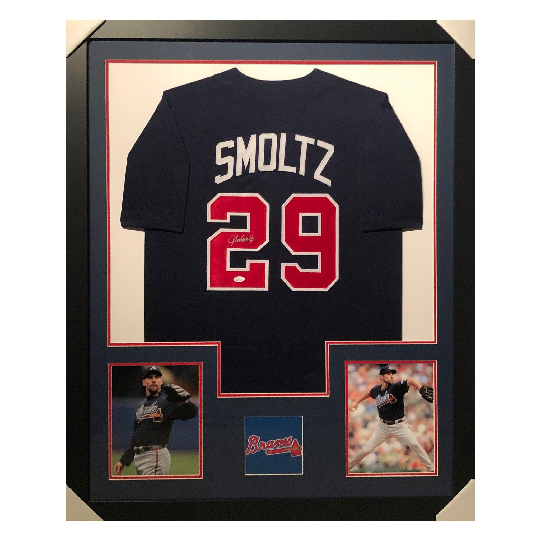 John Smoltz Autographed Signed Atlanta Braves Framed Jersey JSA