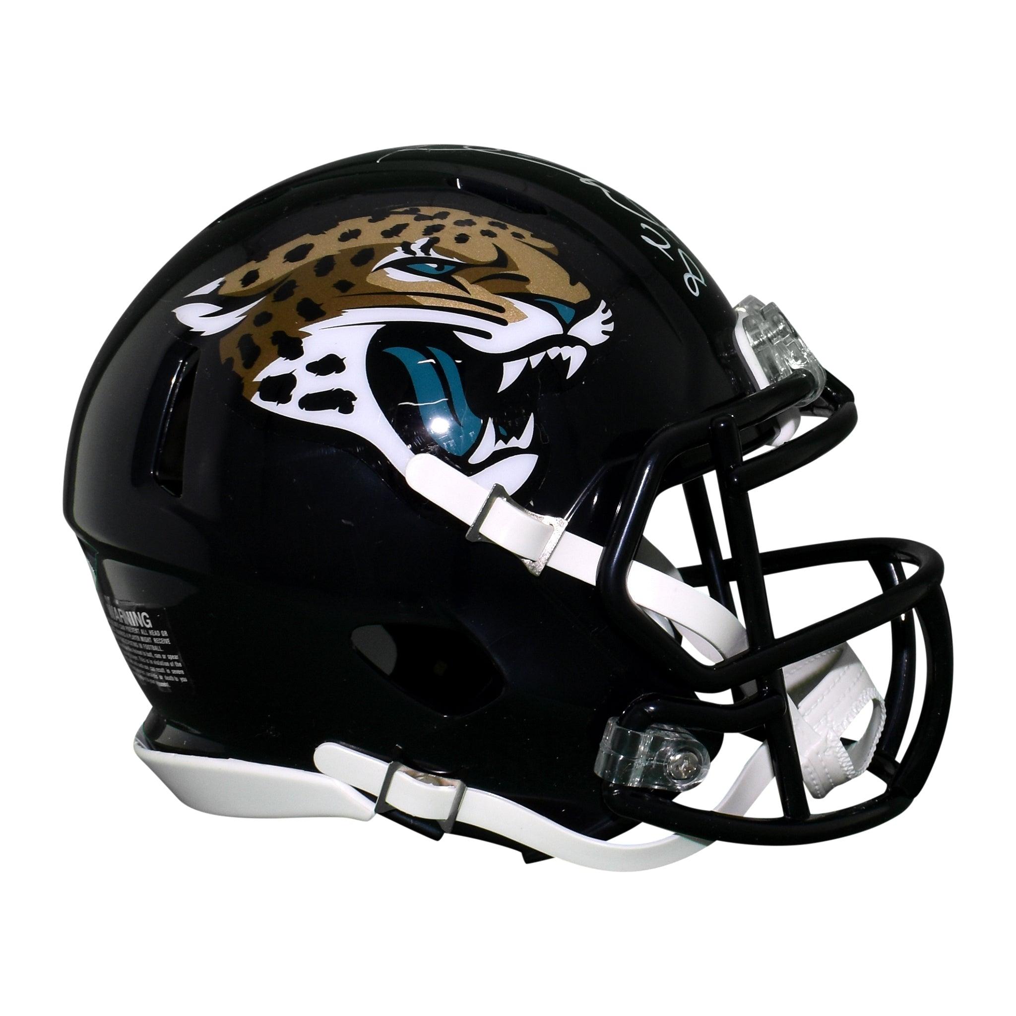 jacksonville jaguars mini helmet with Fred Taylor autograph with case