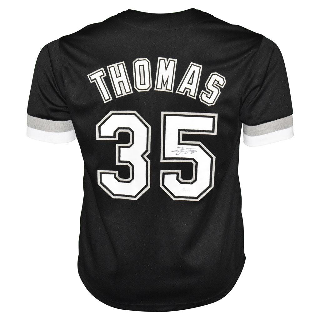 Frank Thomas Autographed Signed Chicago Grey Baseball Jersey (Beckett)