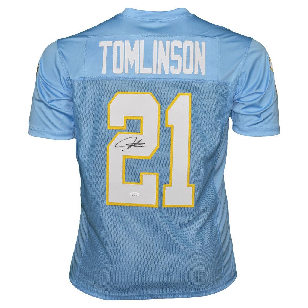 LaDAINIAN TOMLINSON AUTOGRAPHED SAN DIEGO CHARGERS JERSEY JSA