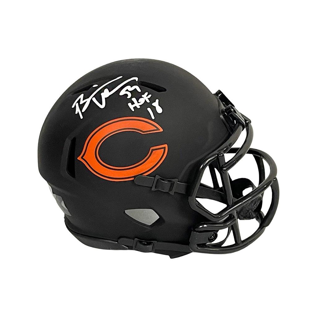 Brian Urlacher Chicago Bears Autographed Riddell Speed Replica Helmet with HOF 18 Inscription