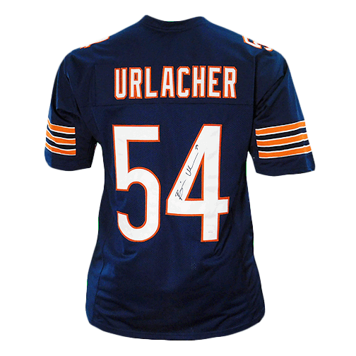 Brian Urlacher Autographed and Framed Blue Jersey