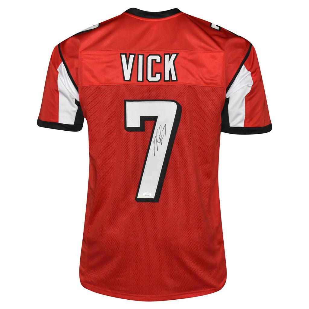 Michael Vick Autographed Red Pro Style Jersey - Beckett W Hologram *Bl –  Super Sports Center